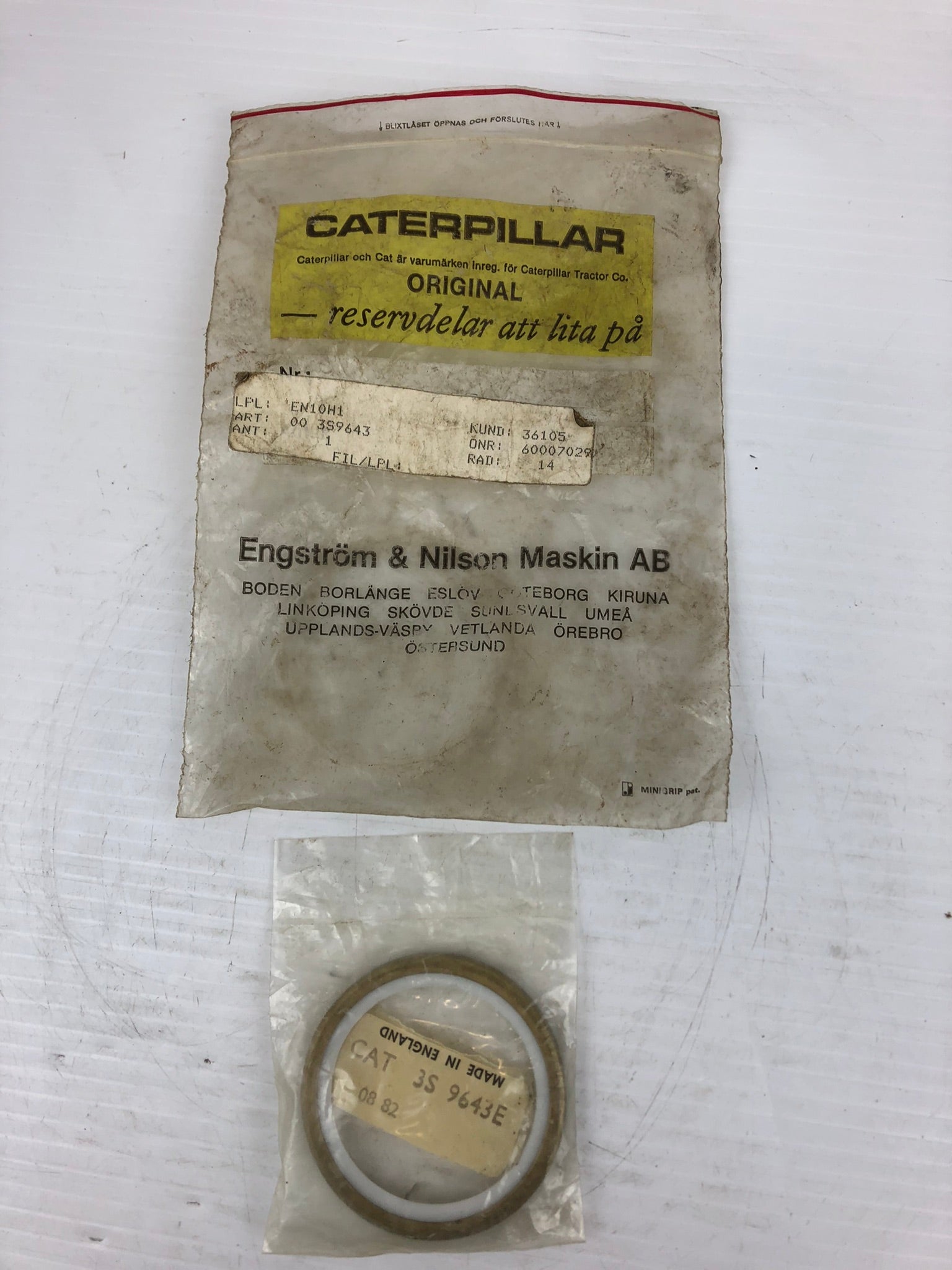 CAT 3S-9643 Rotating Shaft LIP Type Seal Caterpillar 3S9643 3412 SR4 ...