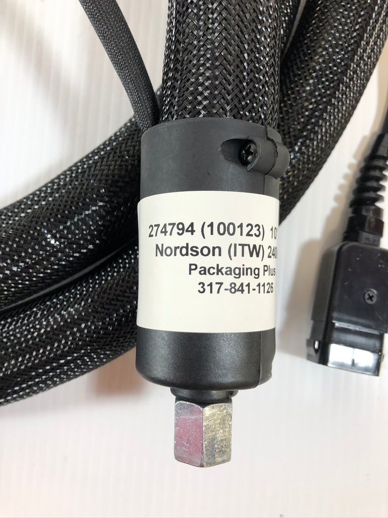 Nordson ITW 274794 (100123) Hot Melt Glue Hose 10' 240VAC