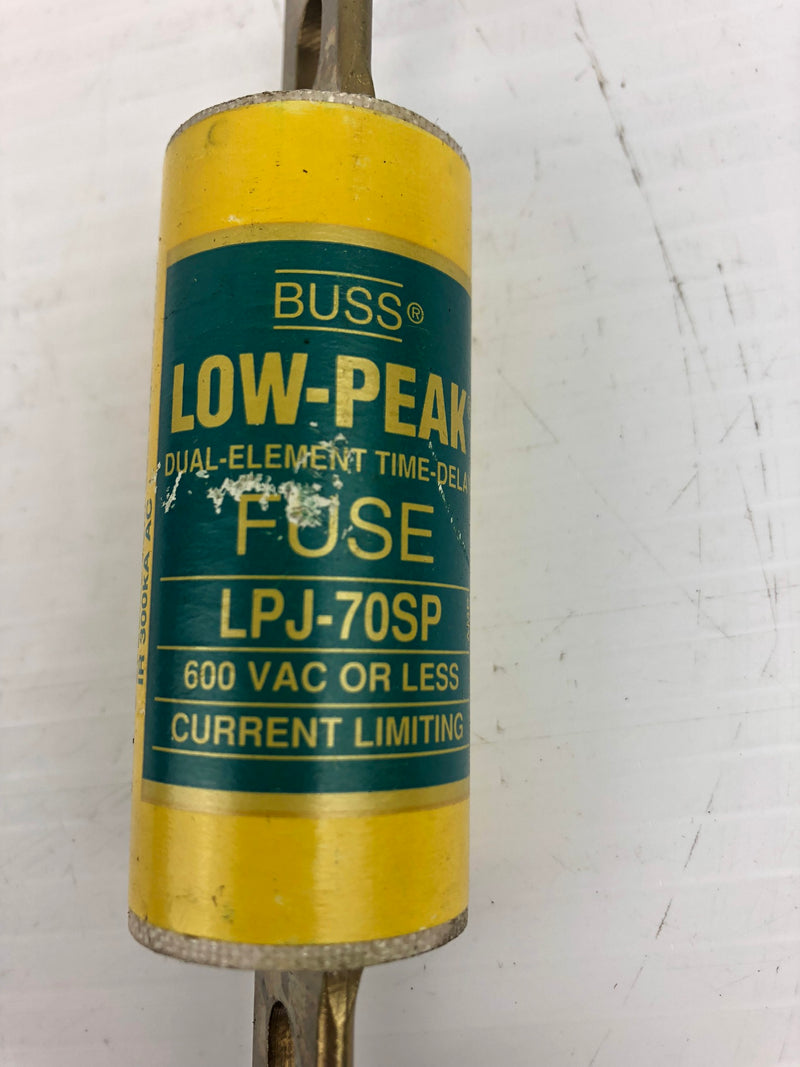 Buss LPJ-70SP Dual Element Time Delay Fuse 600VAC or Less - Lot of 3