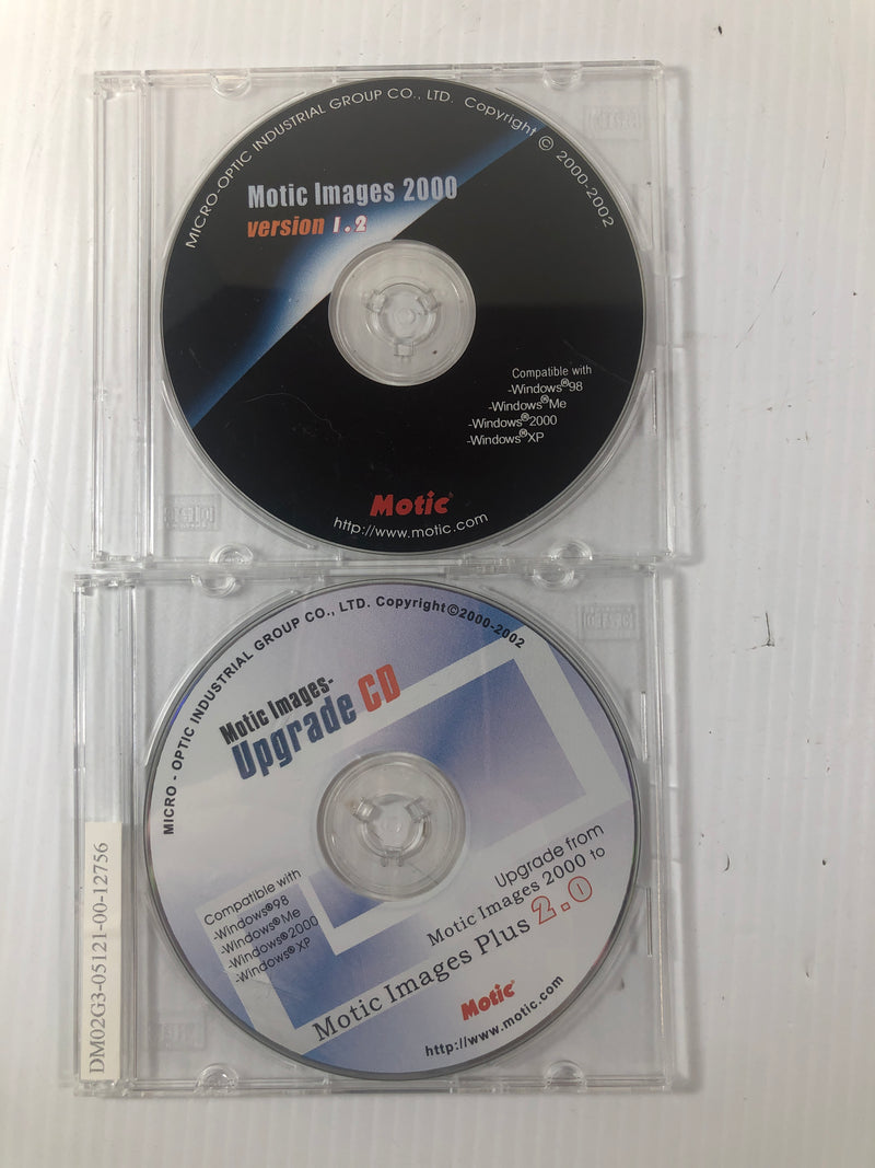 Motic Images 2000 Version 1.2 CD and Upgrade CD Motic Images Plus 2.0