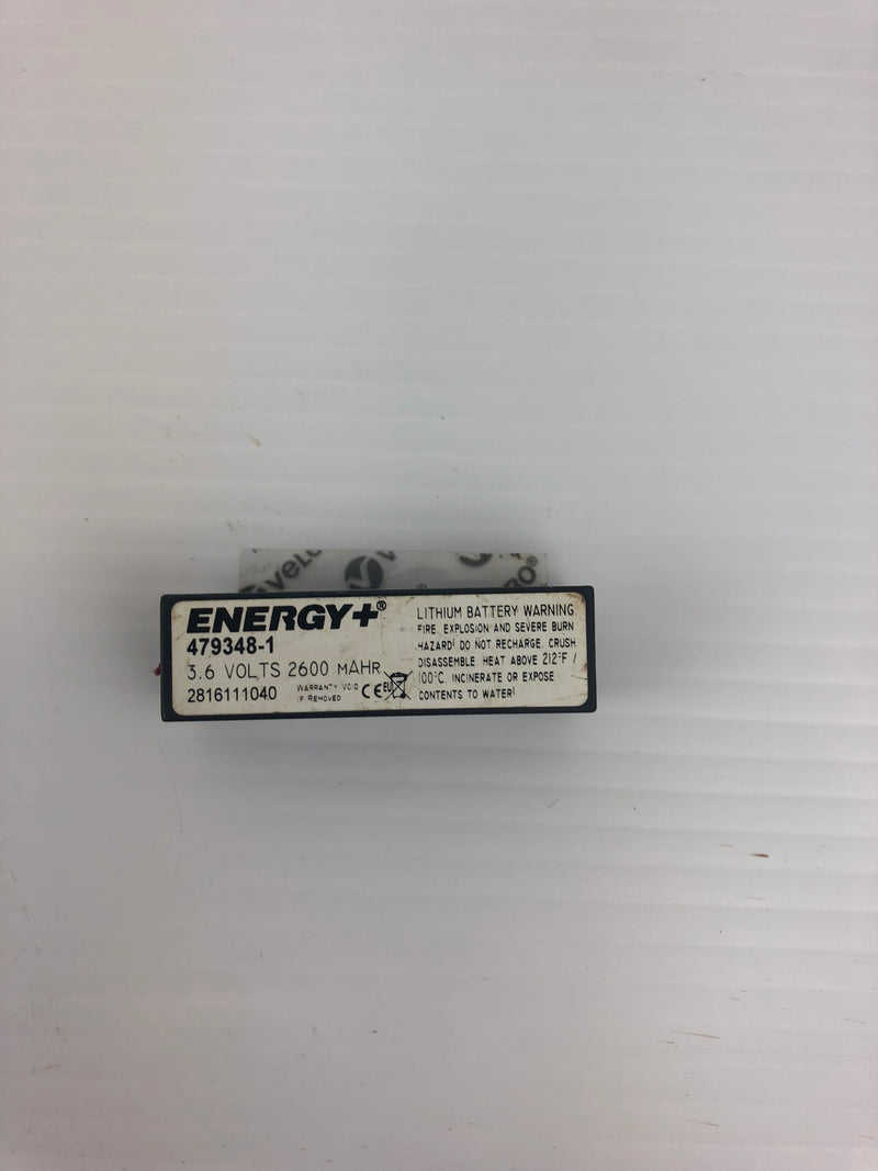 Energy+ 479348-1 Lithium Battery 3.6 Volts 2600 MAHR