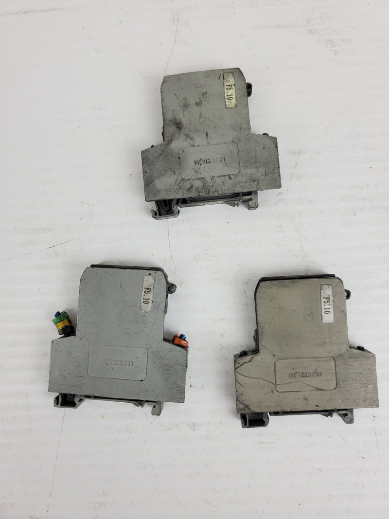 Mixed Lot of Terminal Blocks - Wago 281 - Entrelec 801801