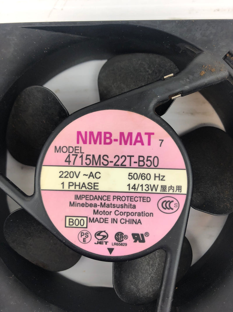 NMB-MAT 4715 MS-22T-B50 Machine Cooling Fan 220V-AC 1 Ph