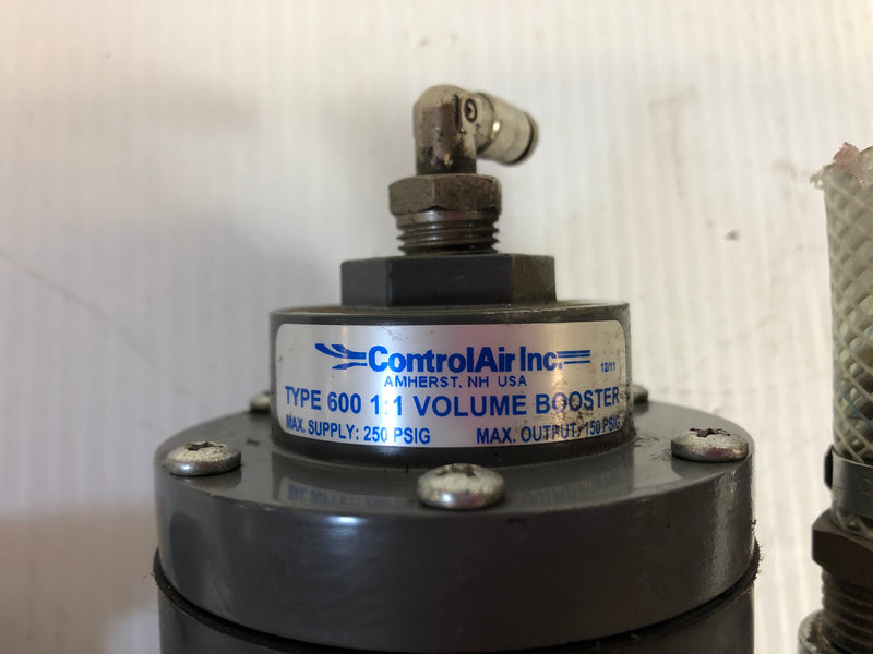 Control Air 600 1:1 Volume Booster 150-250 PSIG