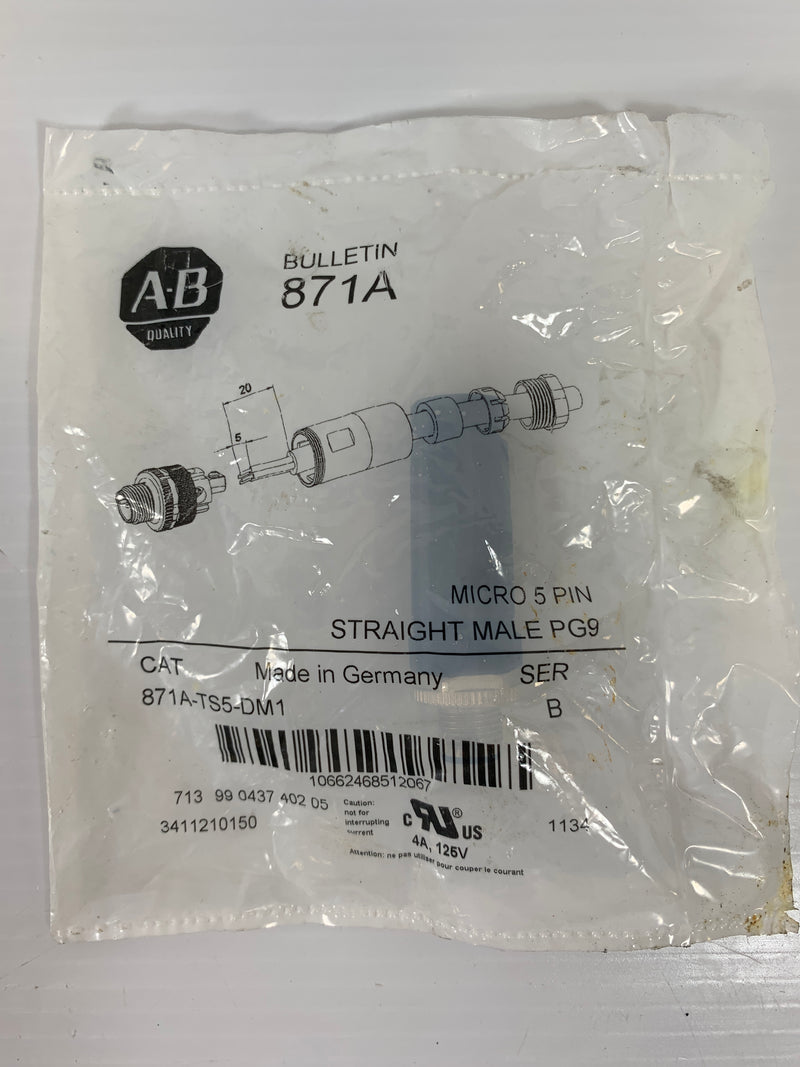 Allen Bradley 871A-TS5-DM1 Terminal Chamber 5 Pin Male