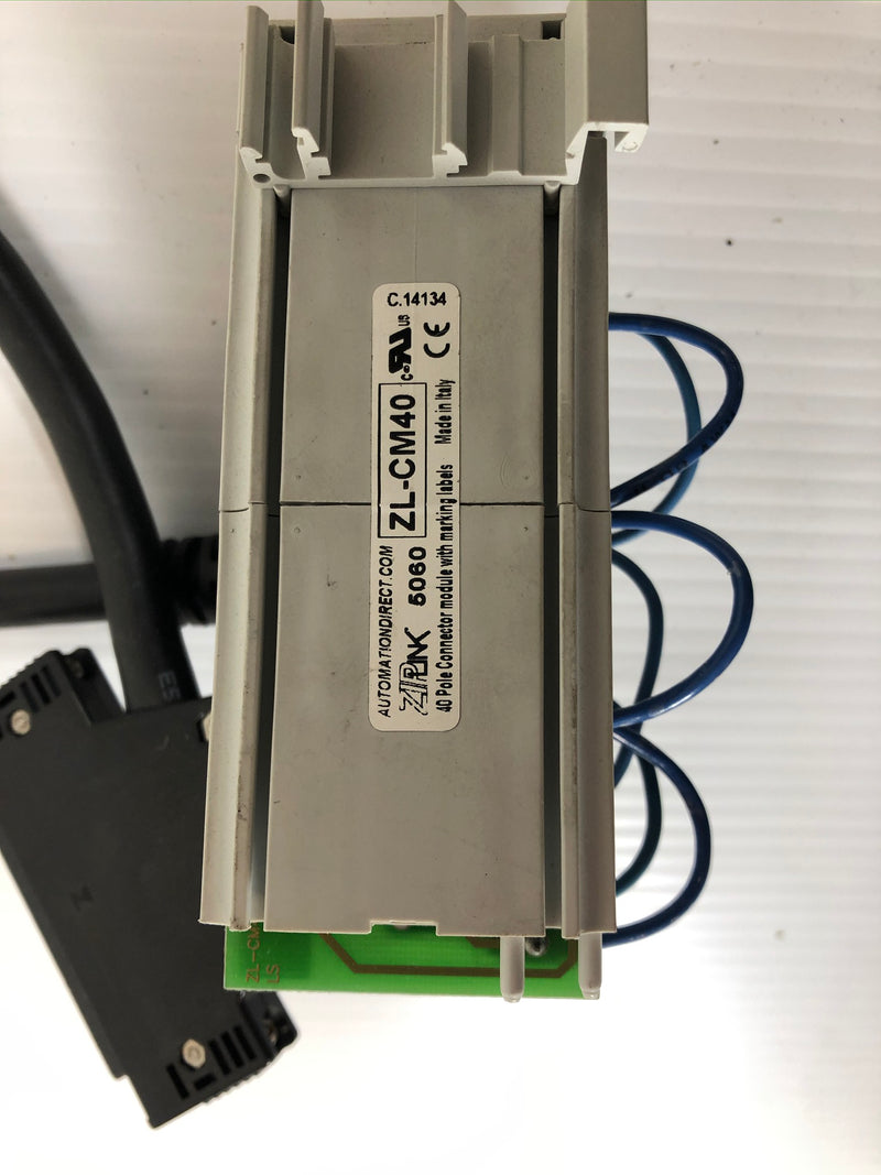 Automation Direct ZL-CM40 ZipLink 40 Pole Connector Module with ZL-4CBL4 Cable