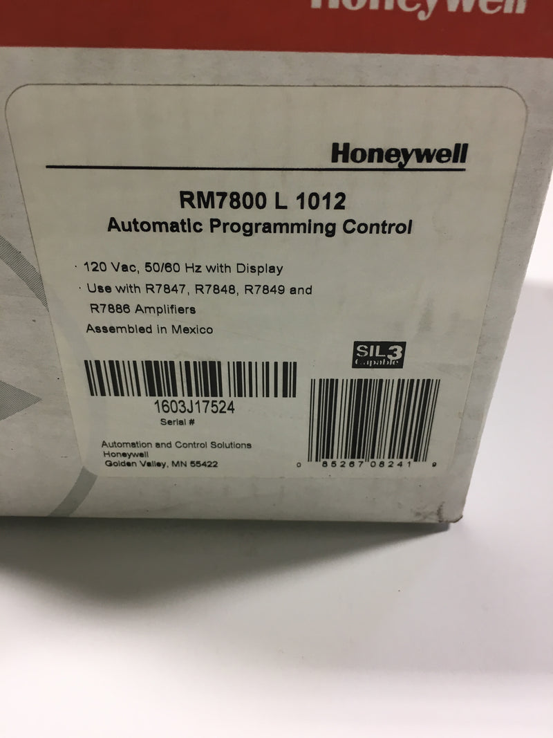 Honeywell Burner Control RM7800 L 1012