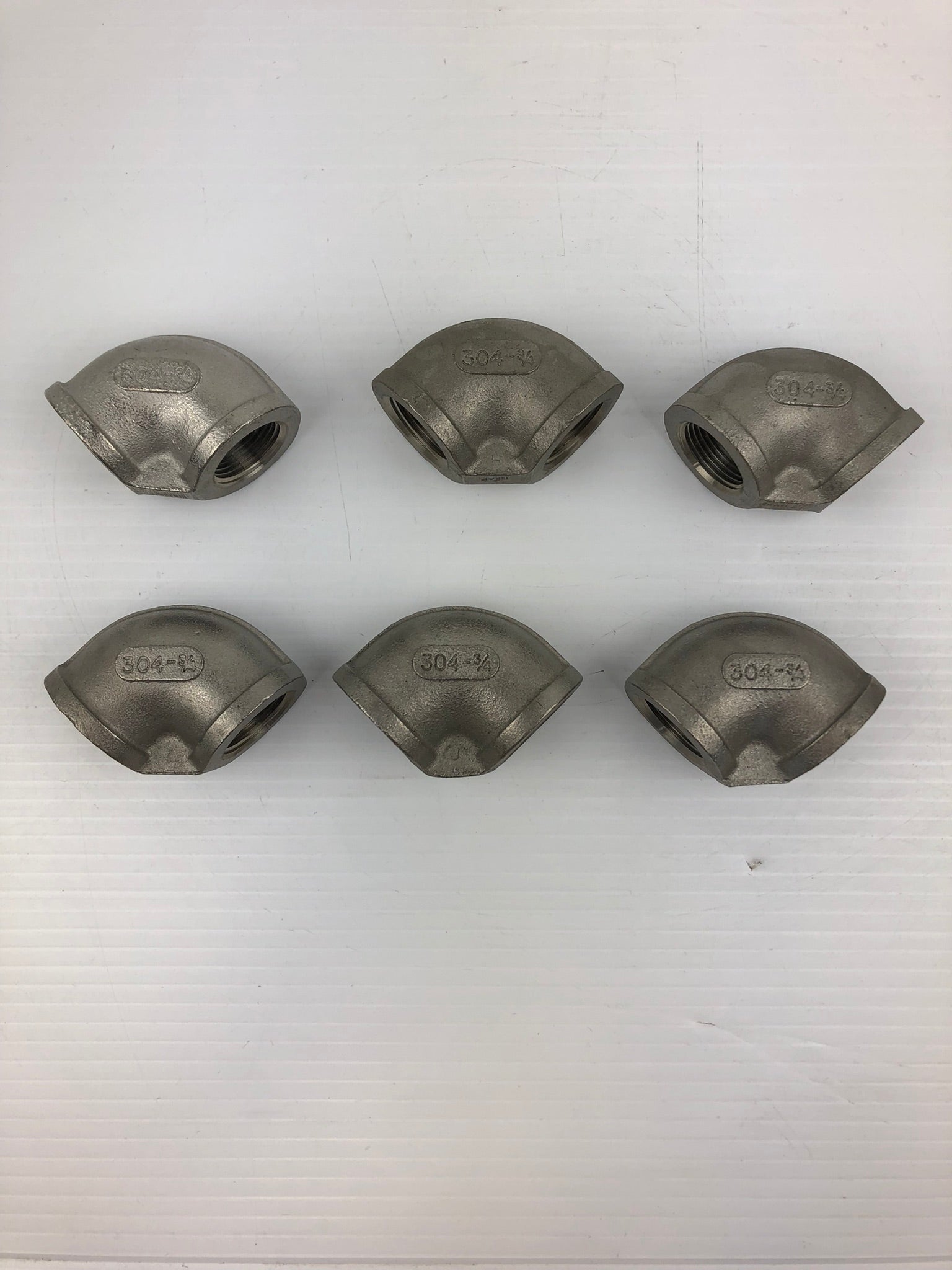 Metal Elbow Fittings 304-3/4 150 (Lot of 6)