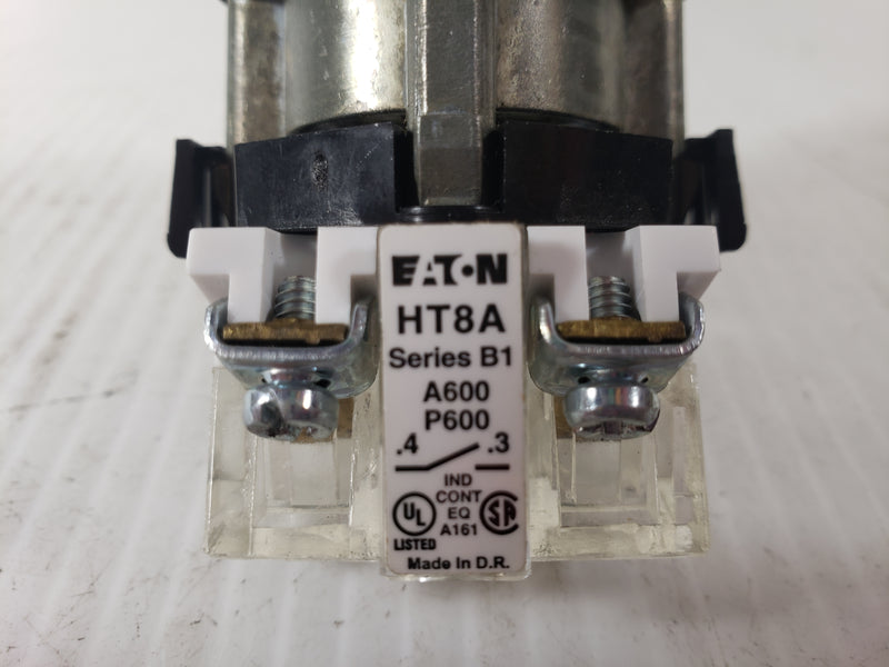 EATON Contact Block HT8A with Red Pushbutton Attached
