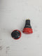 Omron A165ESU3U E-Stop Twist to Reset Red 30mm Round Head Button ( Lot of 5 )