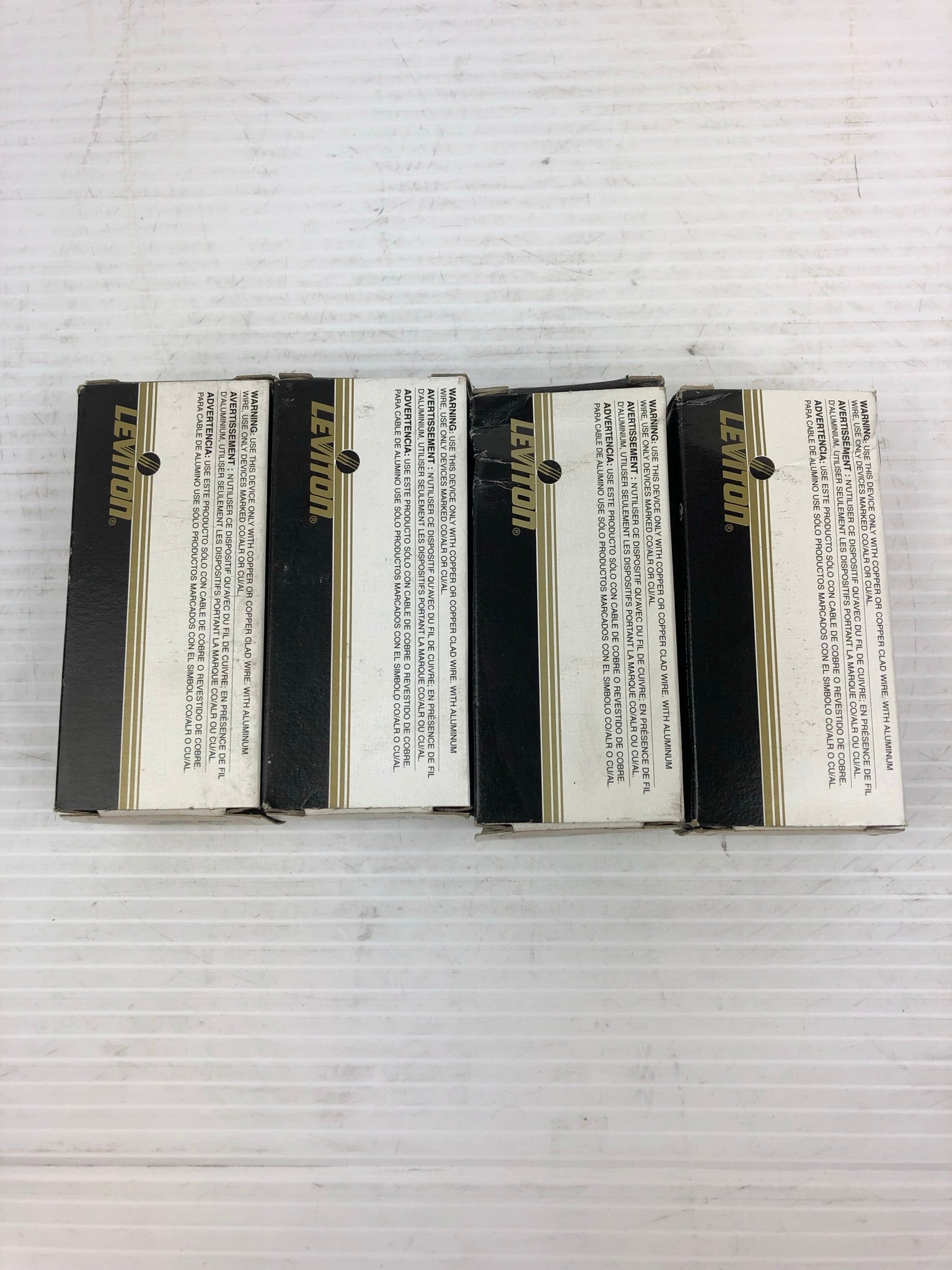 Leviton T5015-I TR Single Receptacle Back & Side Wired 15A 125V Ivory Lot of 4