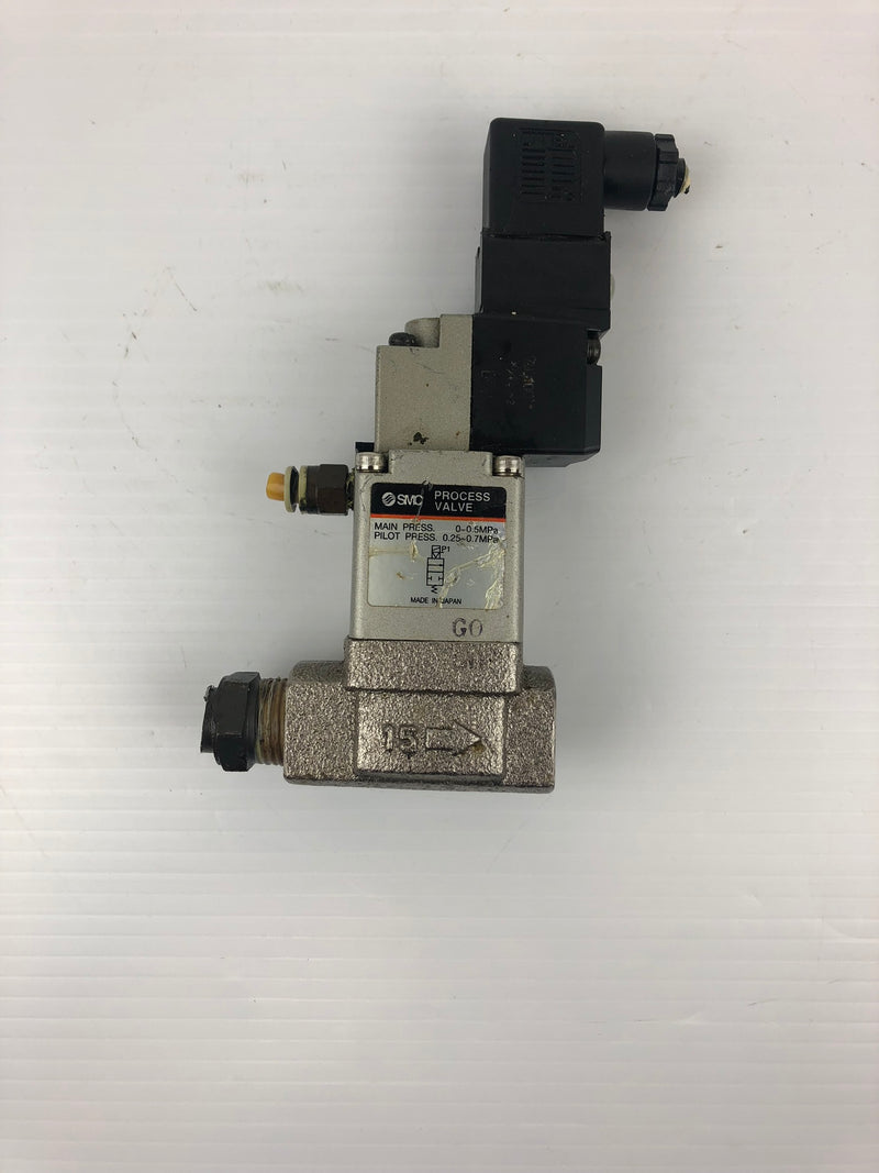 SMC VO307-1DZ Solenoid Valve with Process Valve