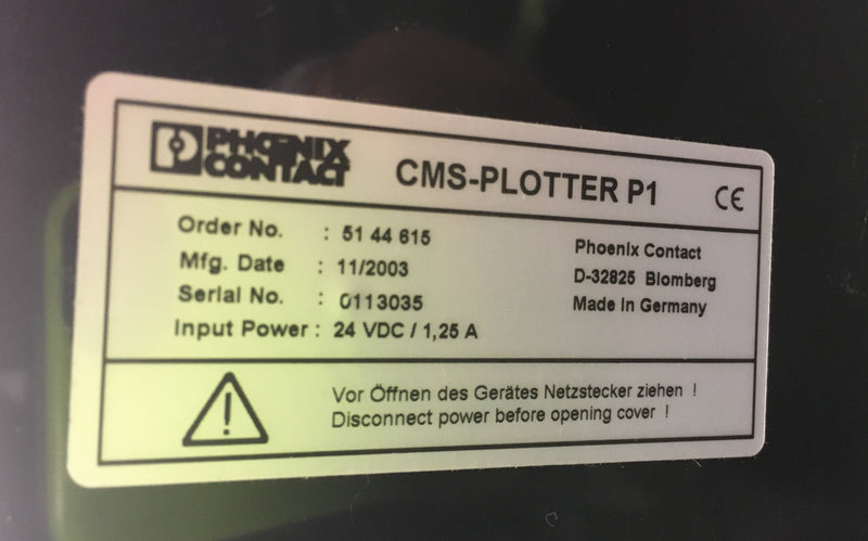 Phoenix Contact Plotter CMS-P1-PLOTTER