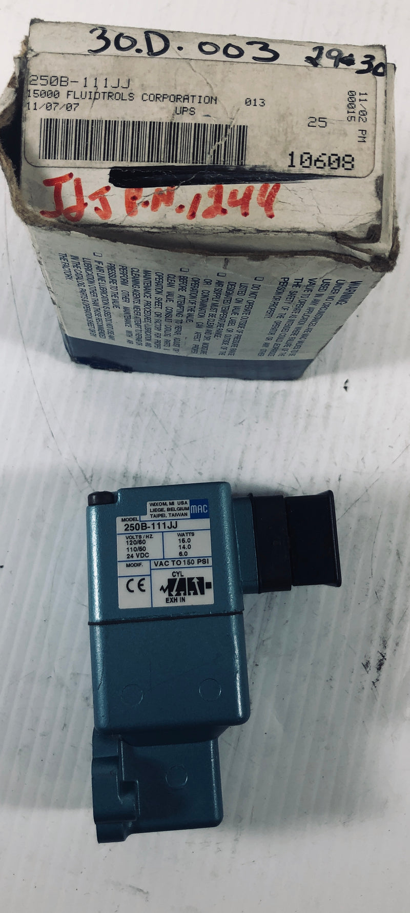 MAC Solenoid Valve 250B-111JJ