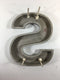 Metal Block Letter Lowercase "s" 9 5/8" for Signs, Crafts, Home Decor Lettering