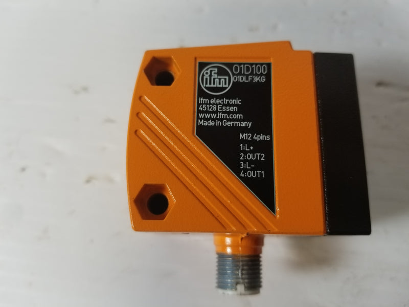 IFM 01D100 01DLF3KG Laser Photoelectric Proximity Sensor