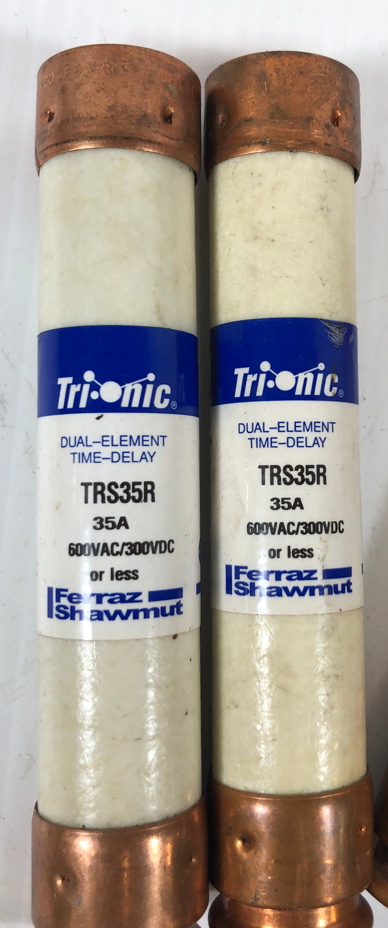 Ferraz-Shawmut Tri-onic 4 Fuses Lot of 2 TRS35R 1 TRS50R 1 TRS40R