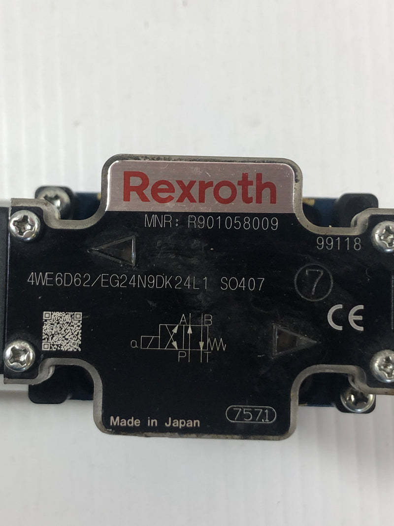 Rexroth Single Control Valve 4WE6D62/EG24N9DK24L1 SO407