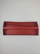 Vintage Metal Tool Bin Insert - Red - 15.5" x 6" x 2.5"