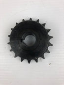 50B18F-1 Sprocket Keyed Bore 18 Teeth 1"