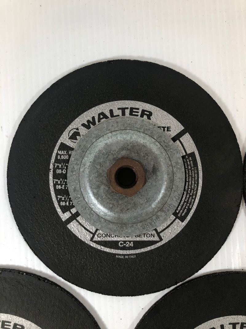 Walter 7" Grinding Wheel Concrete C-24 Lot of 5