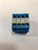 Allen-Bradley 1492-HM3 Terminal Block 600V - Lot of 4 Blue