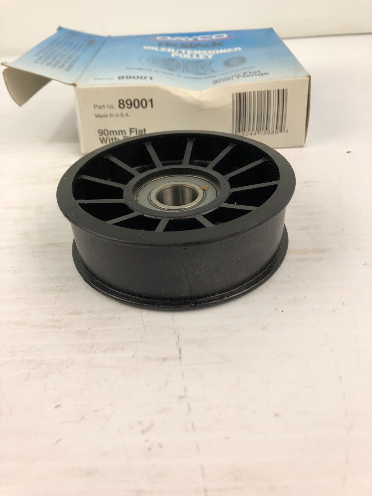 Dayco 89001 No Clack Idler/Tensioner Pulley 90mm Flat with Flange