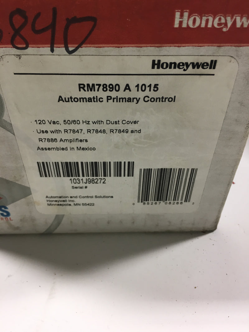 Honeywell Automatic Primary Control RM7890 A 1015
