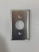 Lot of 10 Stainless Single Dimmer Receptacle Outlet Cover