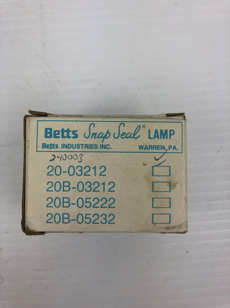 Betts 240003 Snap Seal Lamp Clear Gray