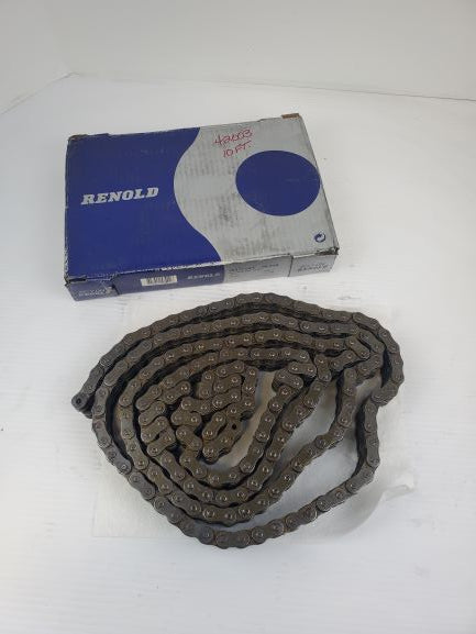 Renold 50A2X10FT Double Strand Roller Chain 10' Long 14.11LB 50-2RB