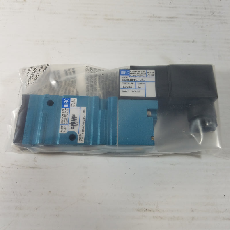 MAC 52A-11-80A-DM-DEFJ-1JB Pneumatic Valve