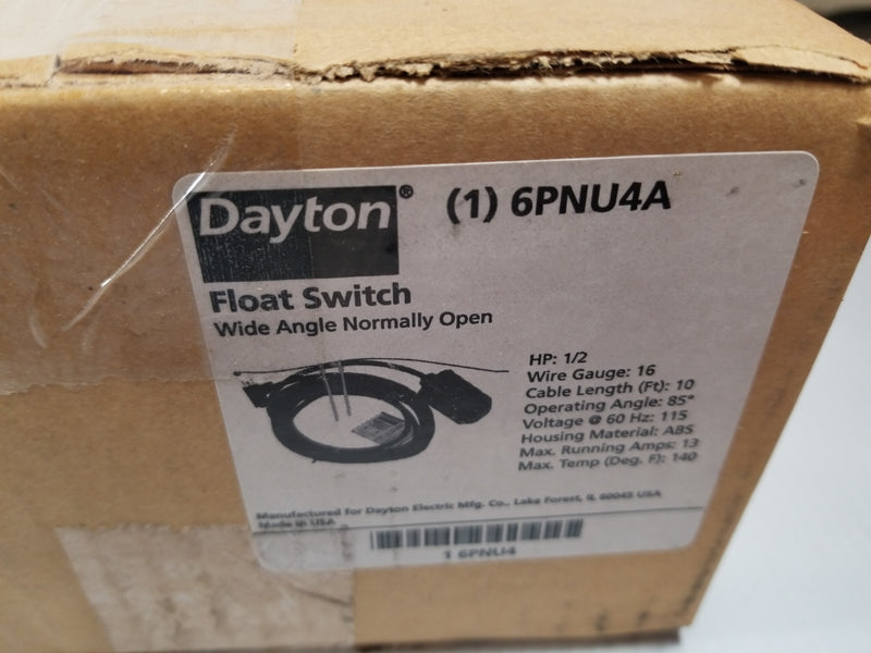 Dayton 6PNU4A Float Switch