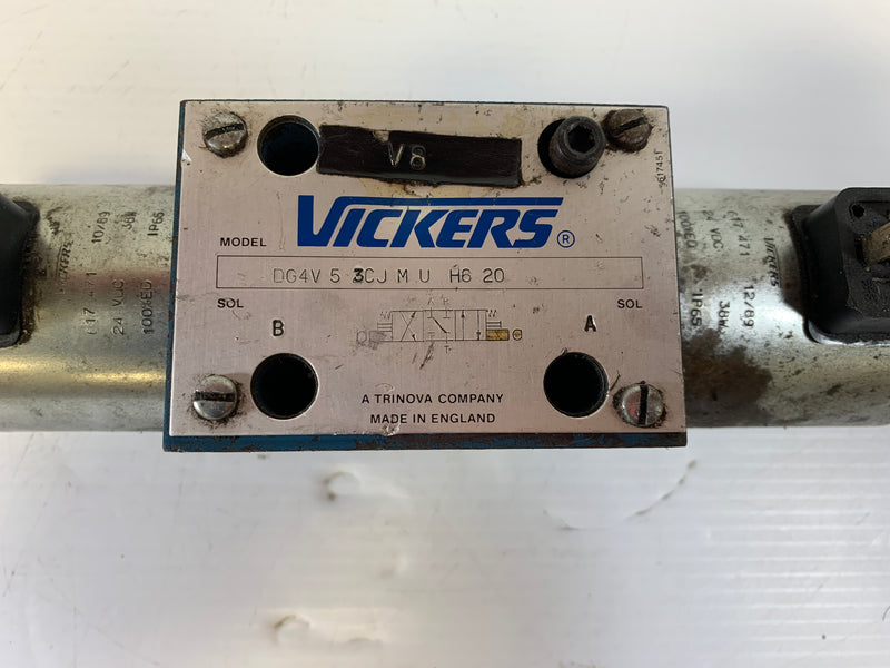 Vickers Dual Solenoid Hydraulic Valve DG4V 5 3CJ M U H6 20