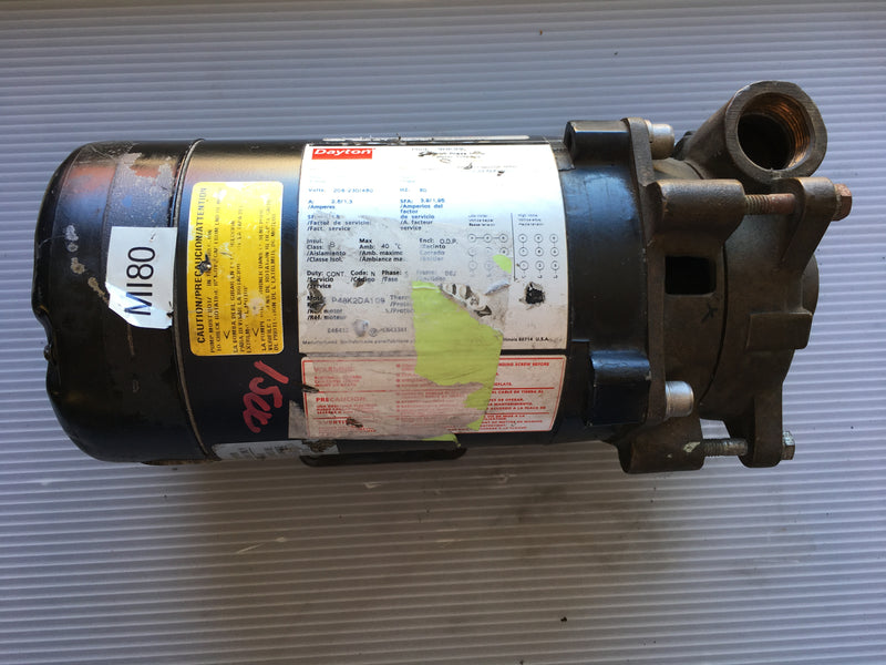 Dayton Electric Motor 9HK99 3/4 HP 3450 RPM 208-230/460 V