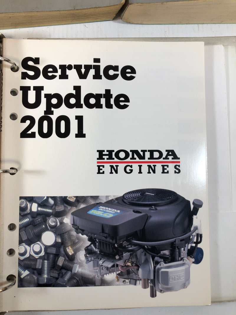 Honda Engine School and Dealer Parts List Lot of 3 Manuals from 2000 and 2001