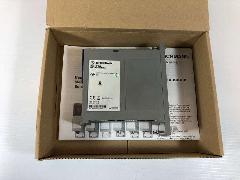 Hirschmann MM3-4FXM2 MICE Media Module - As Is