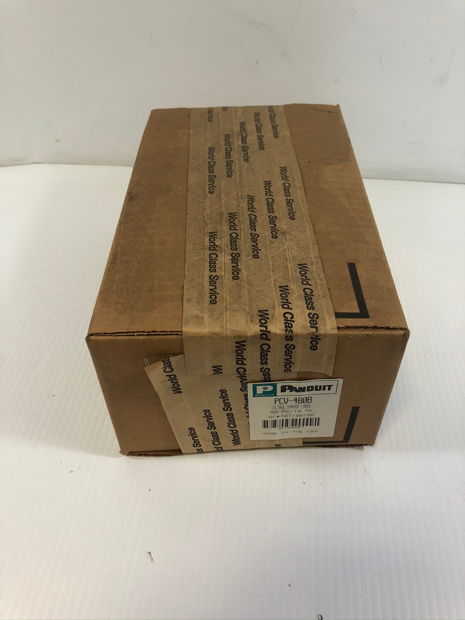 Panduit PCV-480B Voltage Marker Cards 480 Volts 50 Piece / 10 Pack