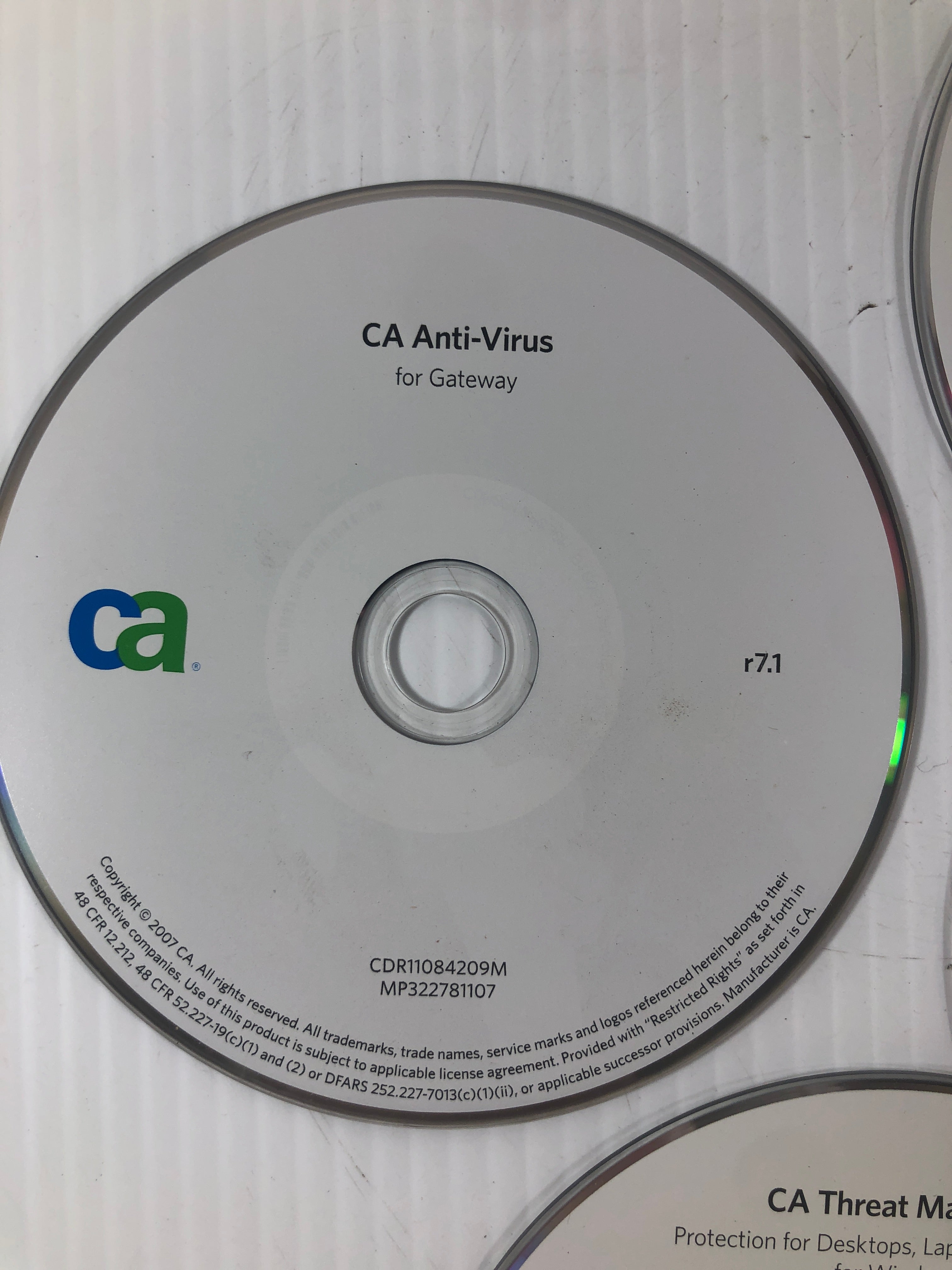 CA Threat Manager CD and Anti-Virus for Gateway r7.1 and r8.1