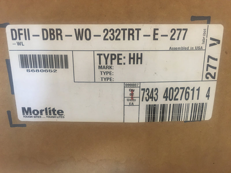 Morlite Decorative Wall Mount Light Eyelid Style 15" DFII-DBR-WO-232TRT-E-277