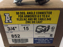 Arlington 852 90 Degree Angle Connector 3/4" - Box of 15