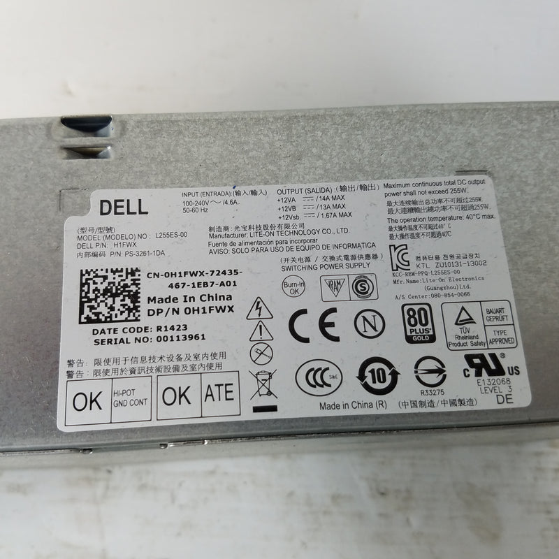 Dell Optiplex 0H1FWX L255ES-00 255W Power Supply
