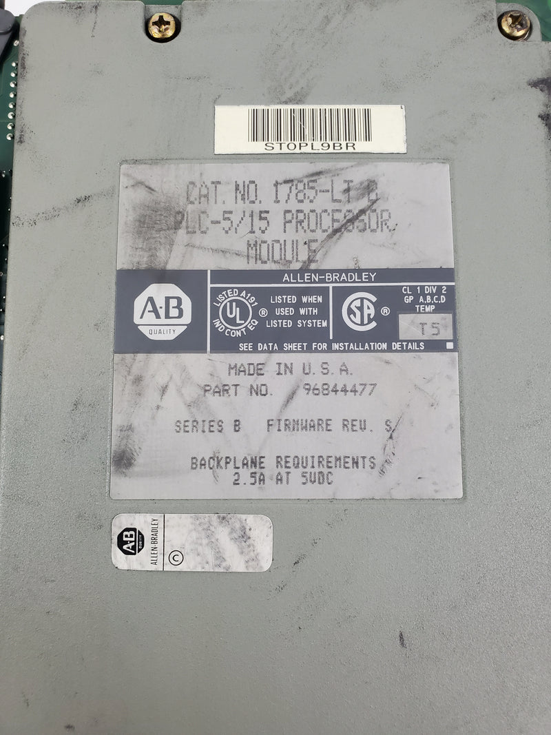 Allen-Bradley 1785-LT Series B 96844477 PLC-5/15 Processor Module (WITH KEY)