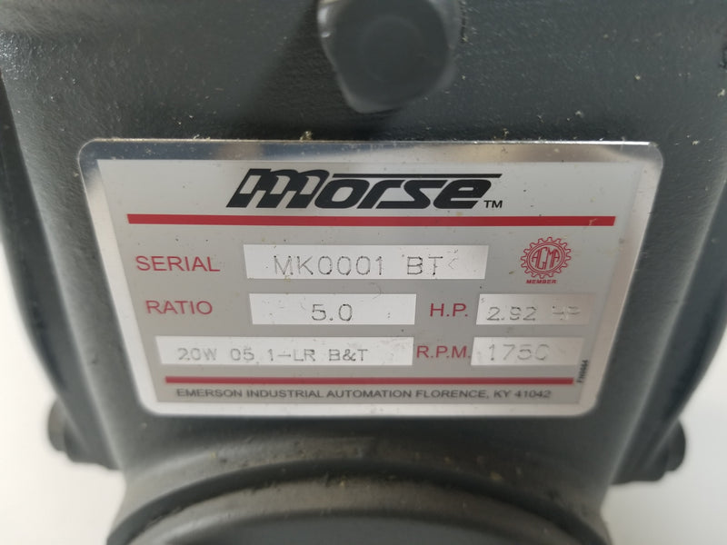Morse MK0001 BT Right Angle Gearbox 5:1