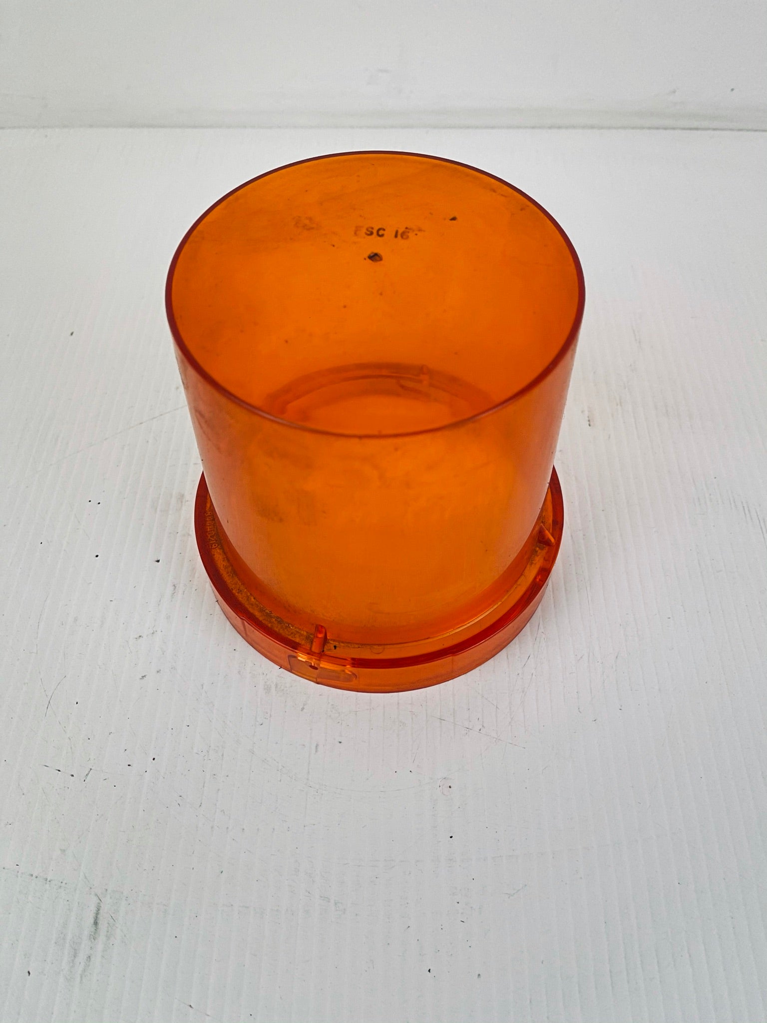 Orange Beacon FSC16 Lens Light Cover Twist Lock 5" Tall