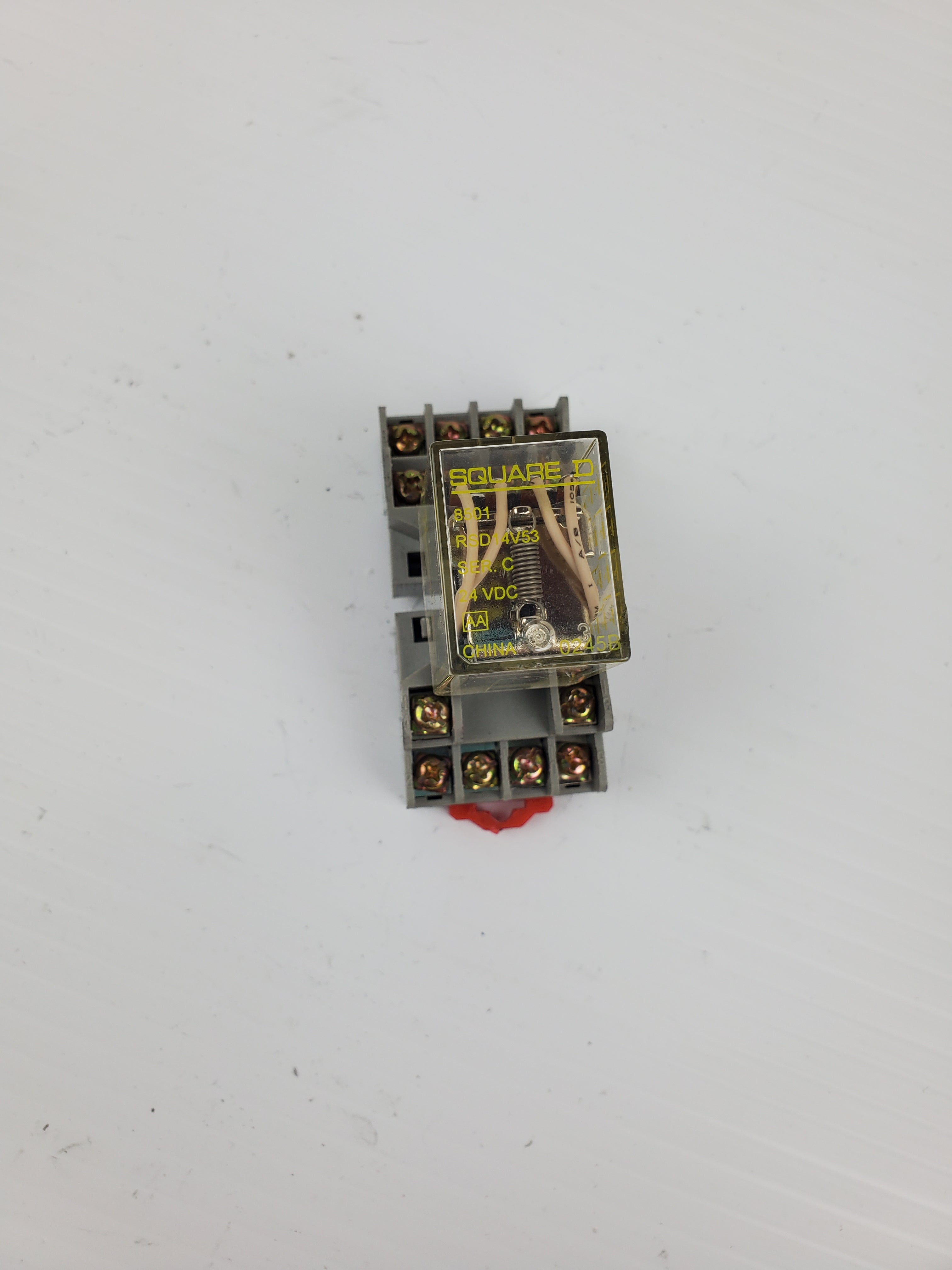 Square D 8501 Series C Relay with Base 8501NR45 Series B