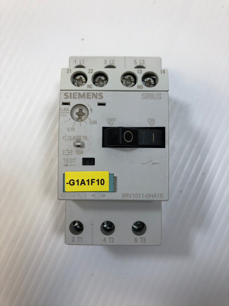 Siemens 3RV1011-0HA15 Sirius Circuit Breaker