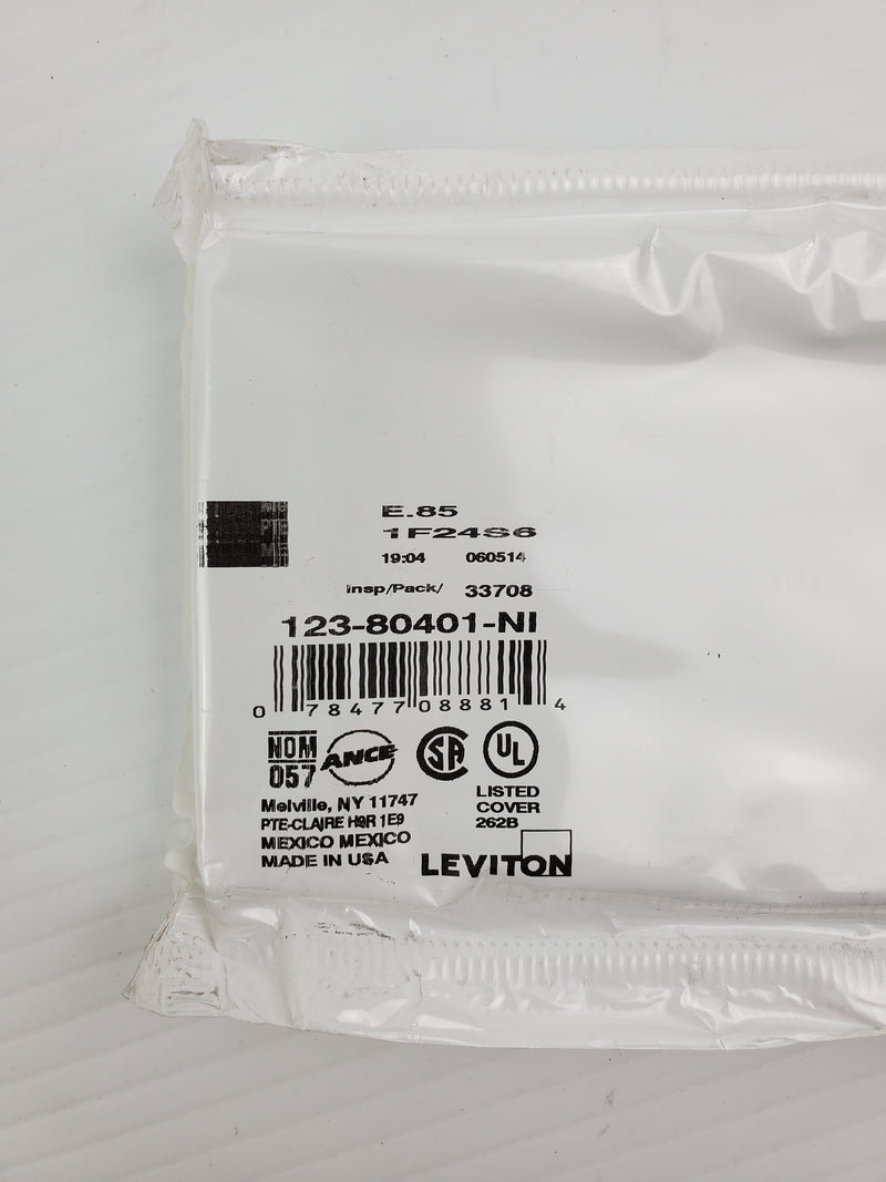 Leviton Almond 122-80401-NW Standard Thermoplastic Wallplate 1 Gang (Lot of 11)