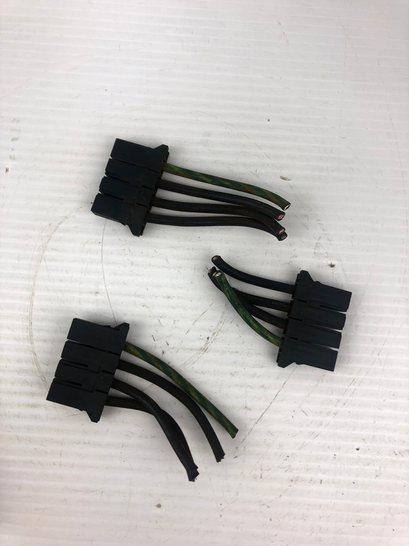 AMP D-5 Fanuc Power Cable Drive Plug Connector AMP1-CNP6 - Lot of 3