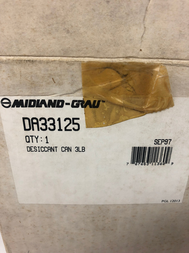 Midland DA33125 Desiccant Can 3LB